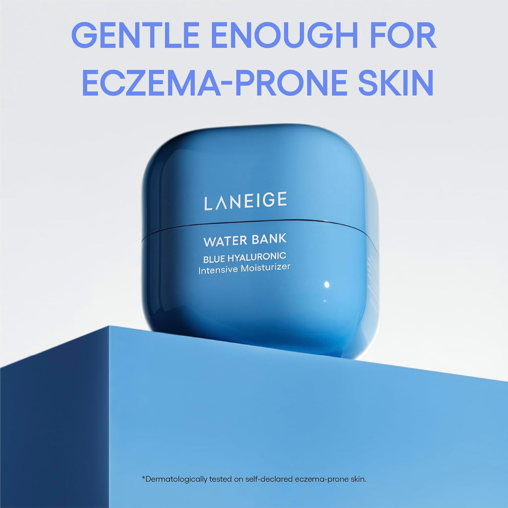 Water Bank Blue Hyaluronic Intensive Moisturizer: Hydrating Face Cream for Extra Dry Skin with Squalane & Peptide for Skin Barrier Support, Dermatologist-Tested